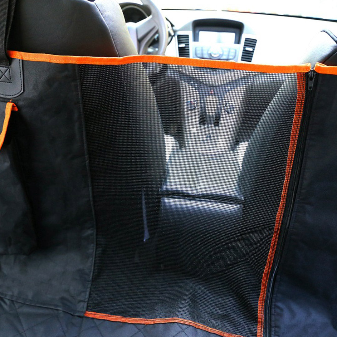600D Oxford Waterproof Back Seat Protector - Dog Car Hammock Black Cover