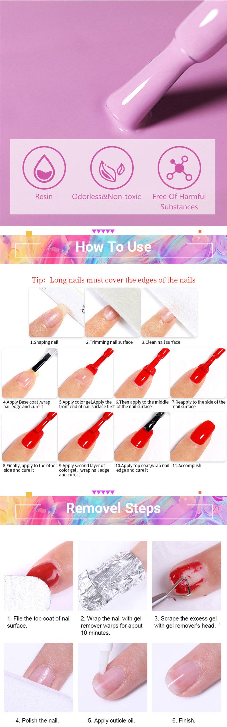 Removable Phototherapy Nail Polish