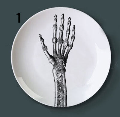 Human bone Decoration Plate