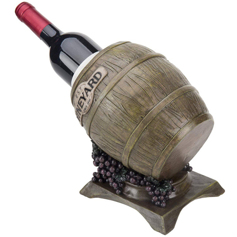 Hand-painted Wine Barrel Rack