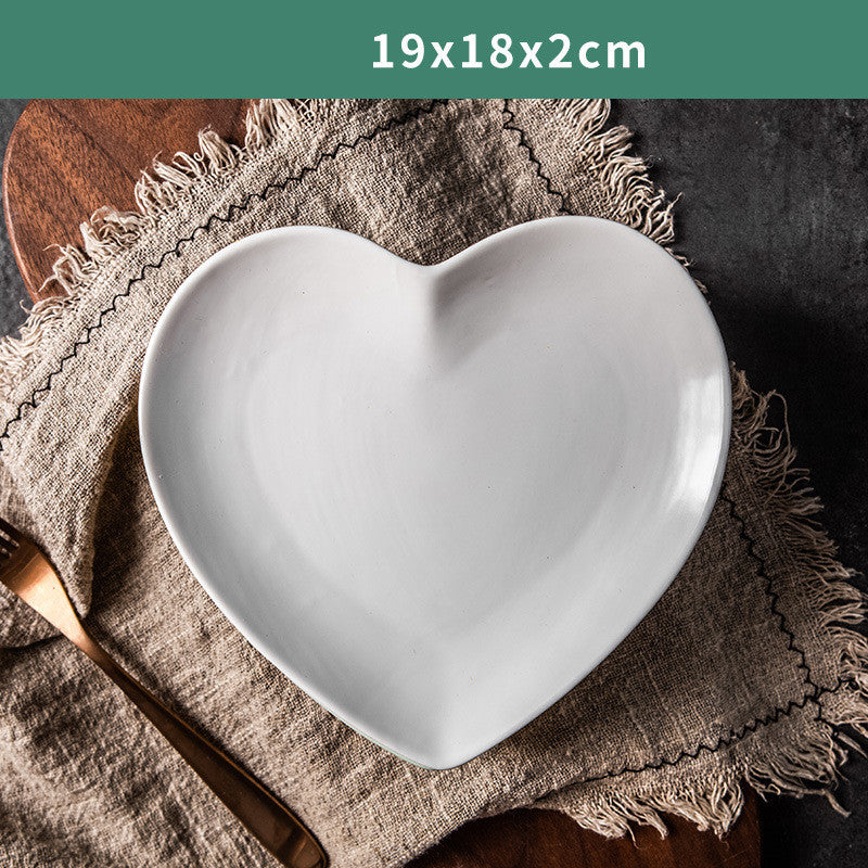 Heart-Shaped Nordic Breakfast Plate