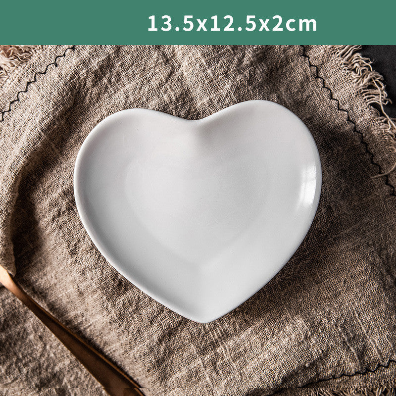 Heart-Shaped Nordic Breakfast Plate