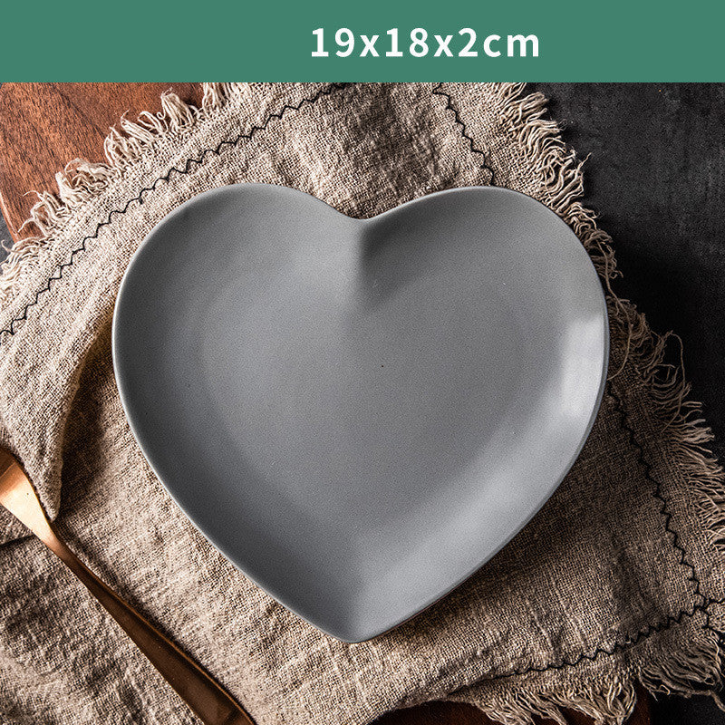 Heart-Shaped Nordic Breakfast Plate