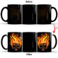 Flame Skull Thermal Color-Changing Ceramic Coffee Cup