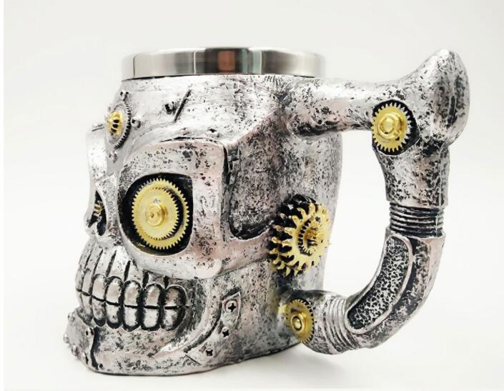 Skull Head Stainless Steel Mug