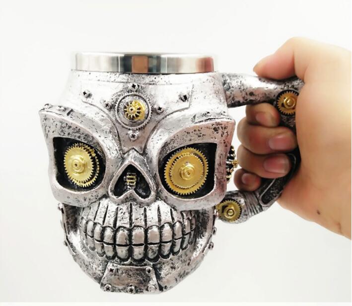 Skull Head Stainless Steel Mug