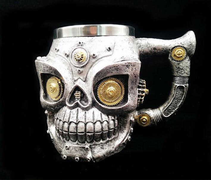 Skull Head Stainless Steel Mug