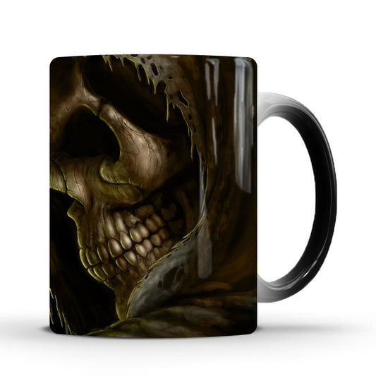 Skull Color-Changing Ceramic Coffee Mug