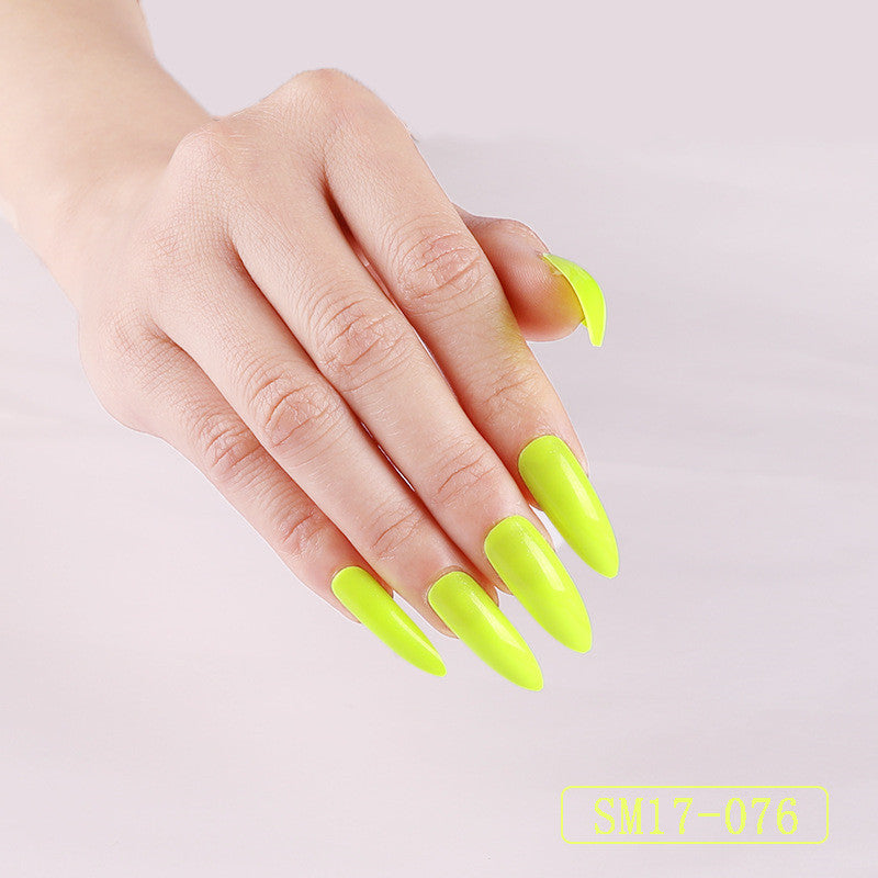 Positive Long Pointed Oval False Nails