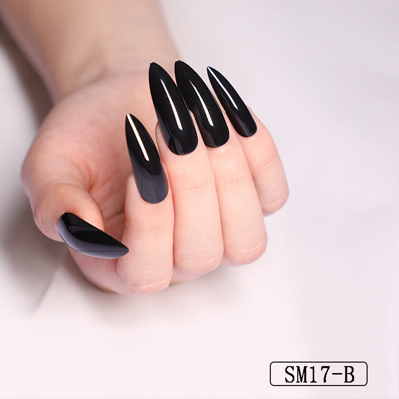 Positive Long Pointed Oval False Nails