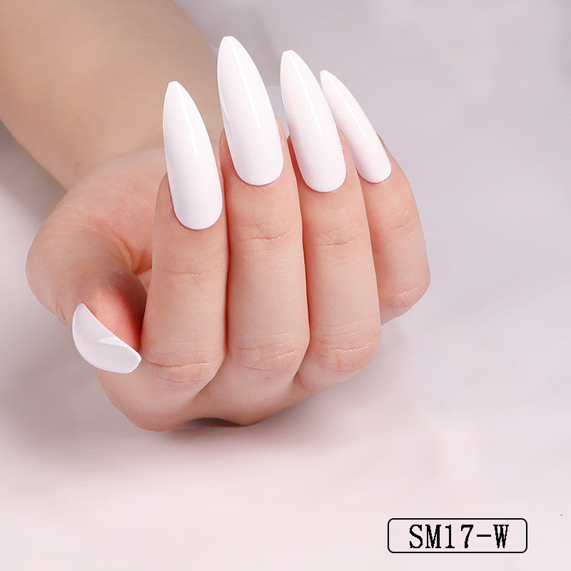 Positive Long Pointed Oval False Nails