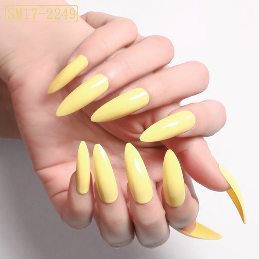Positive Long Pointed Oval False Nails