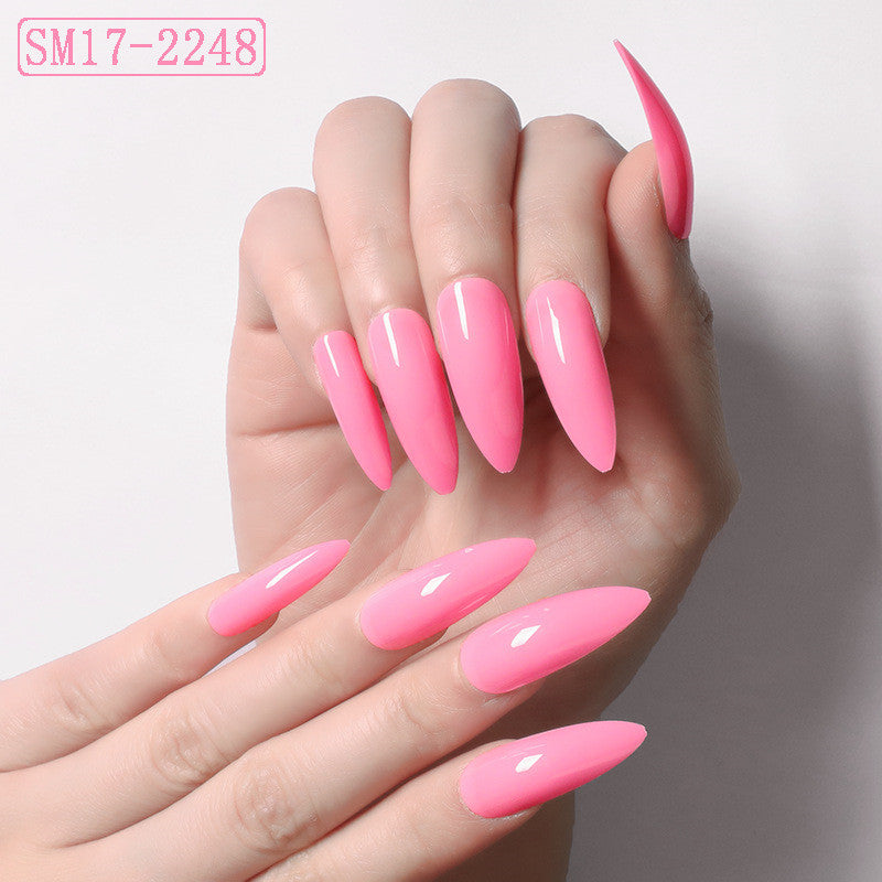 Positive Long Pointed Oval False Nails