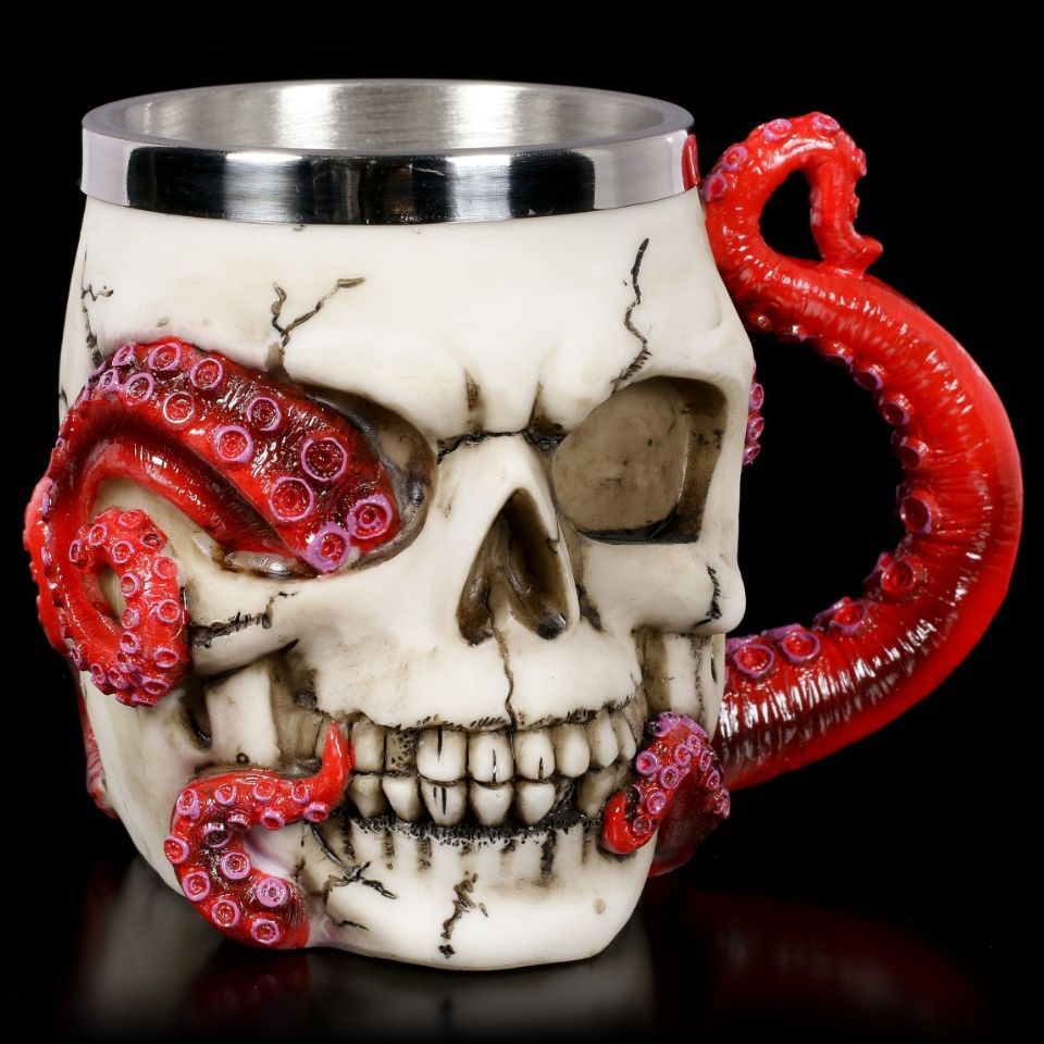 Skull and Octopus Goblet