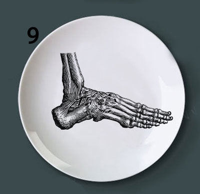 Human bone Decoration Plate