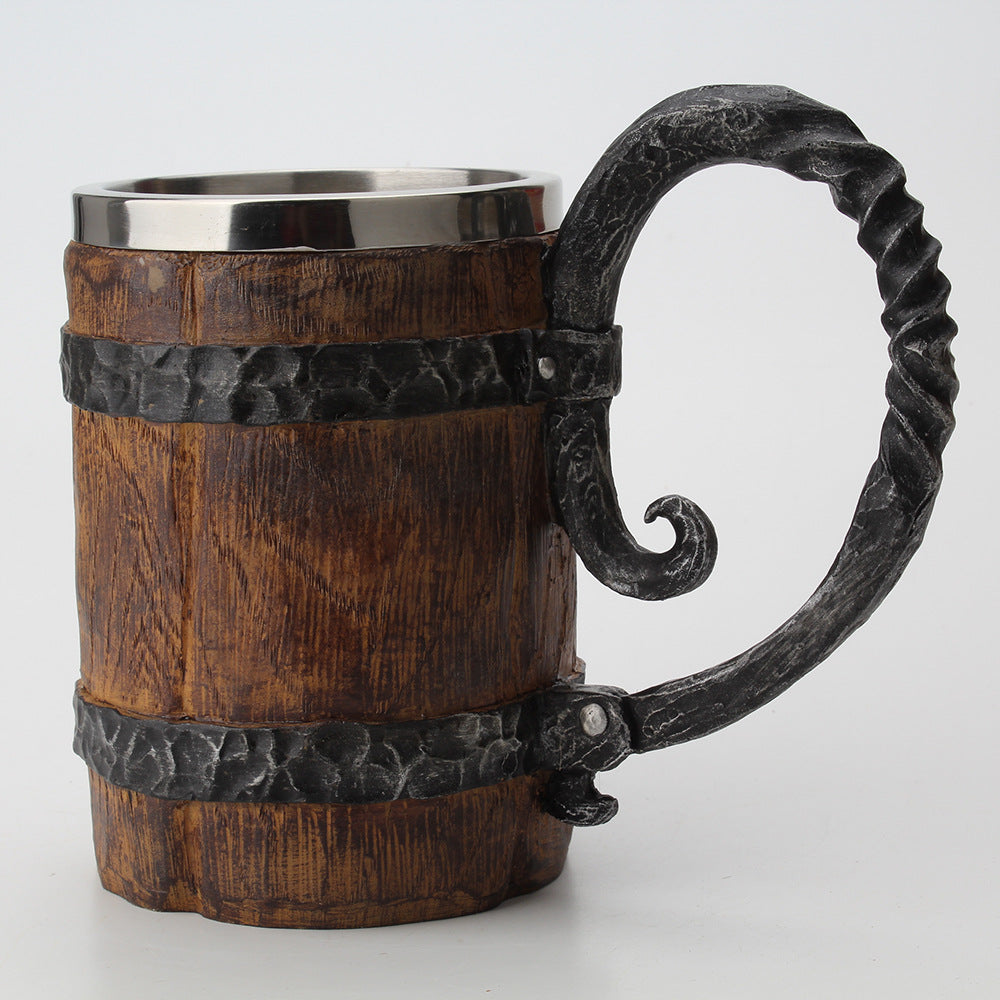 Wooden Barrel Mug