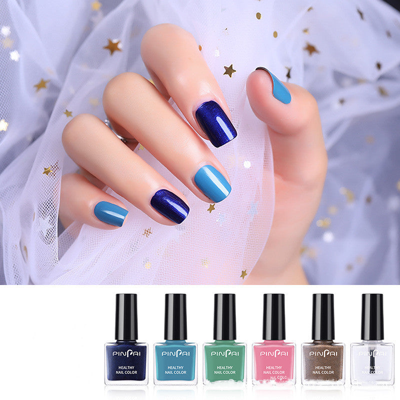 Water-based peelable nail polish