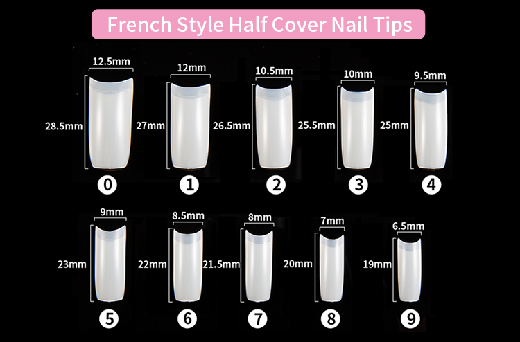 French nails Set - 500pc