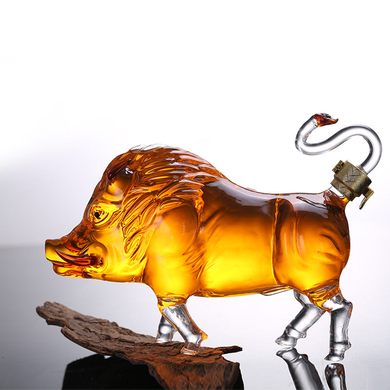 Zodiac Pig Shape Decanter