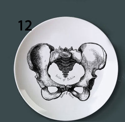 Human bone Decoration Plate