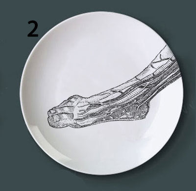 Human bone Decoration Plate