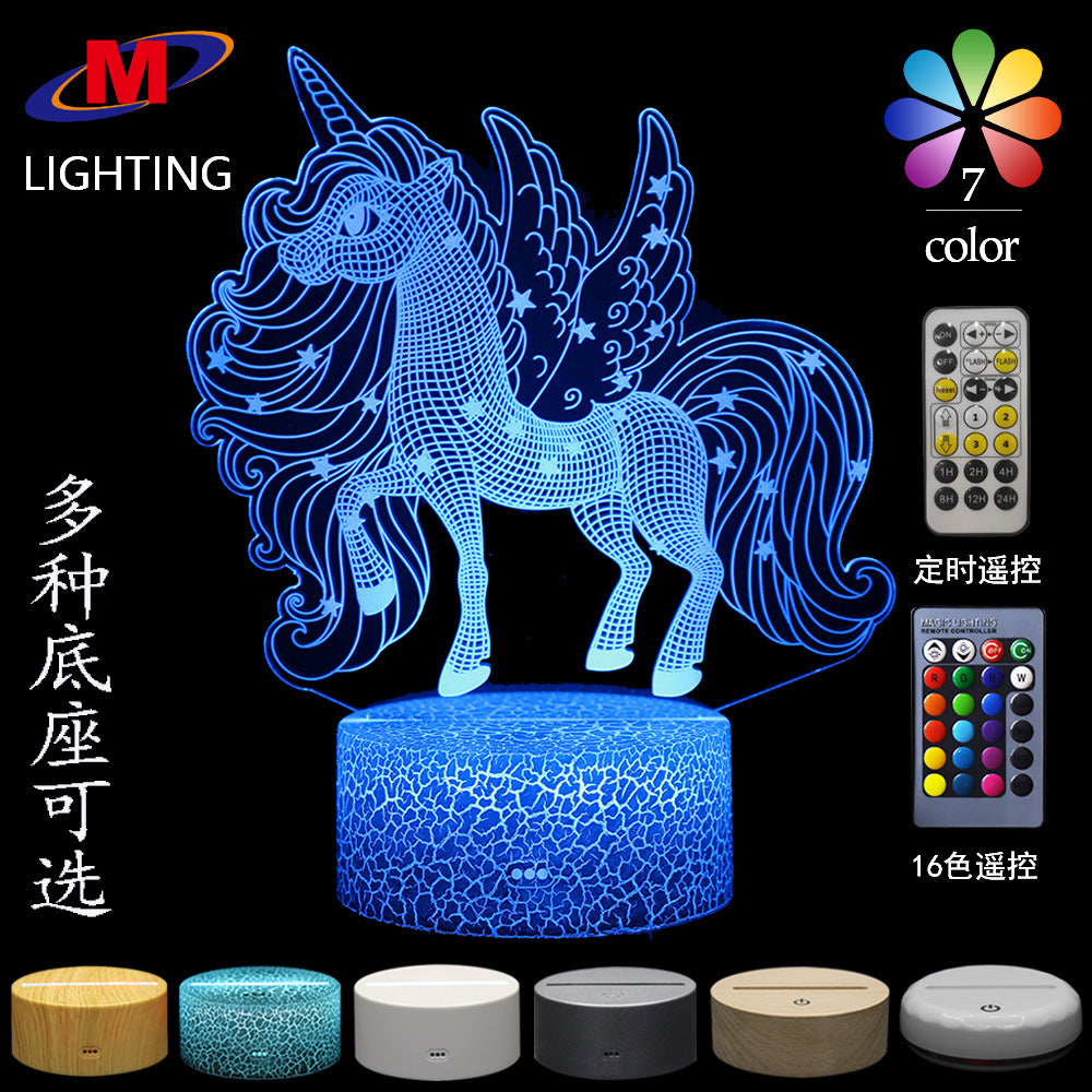 Unicorn 3D LED Desk Lamp