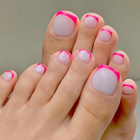 French Rose Removable Toe Nails