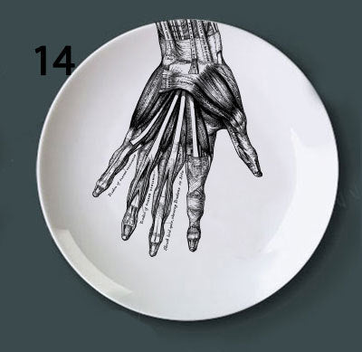 Human bone Decoration Plate