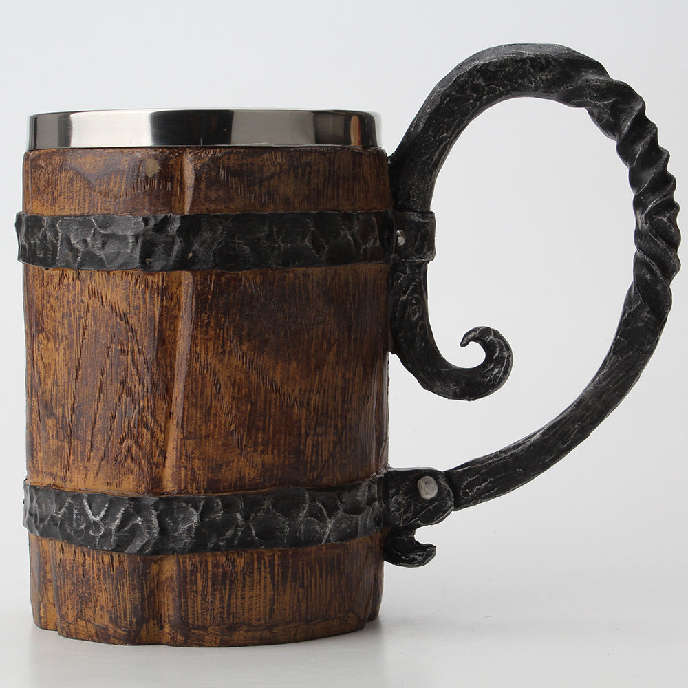 Wooden Barrel Mug