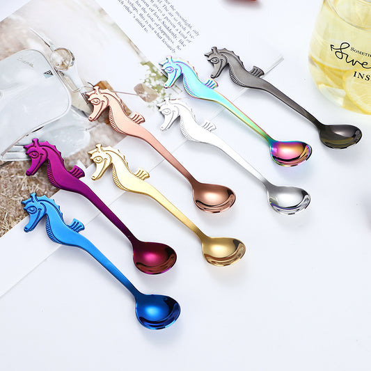 Stainless Steel Seahorse Coffee Spoon