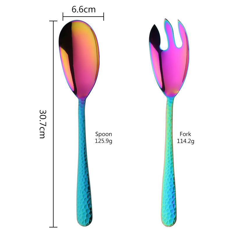 Serpentine Stainless Steel Fork and Spoon two-piece Set