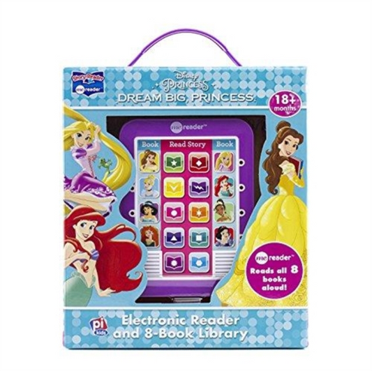 Disney Princess Electronic Reader and 8 Book Library Sound Book Set by PI Kids
