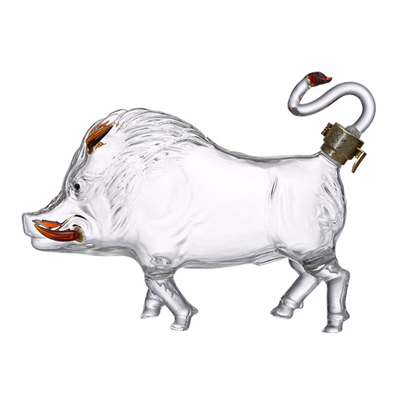 Zodiac Pig Shape Decanter