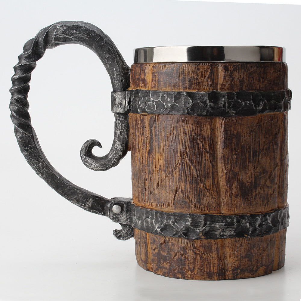 Wooden Barrel Mug