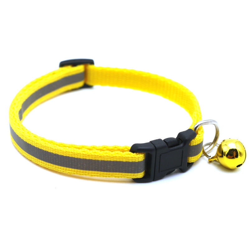 Reflective Pet Collar With Bell