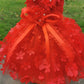 Red Flower Pet Dress