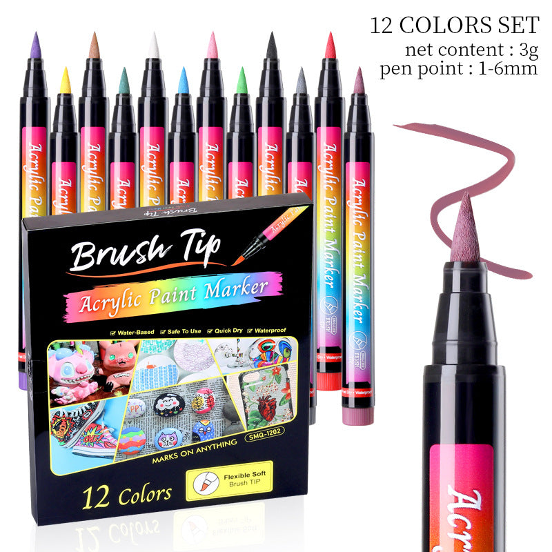 Twelve Color Nail Paint Doodle Pen Color Box