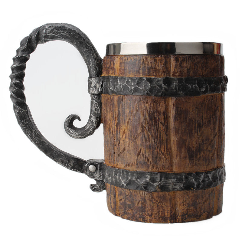 Wooden Barrel Mug