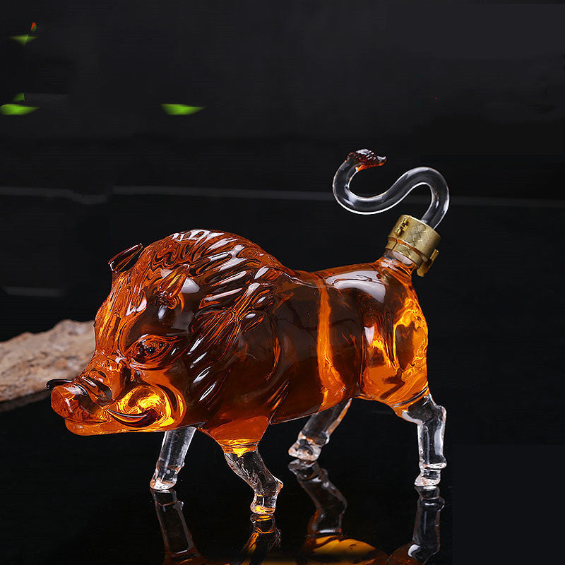 Zodiac Pig Shape Decanter