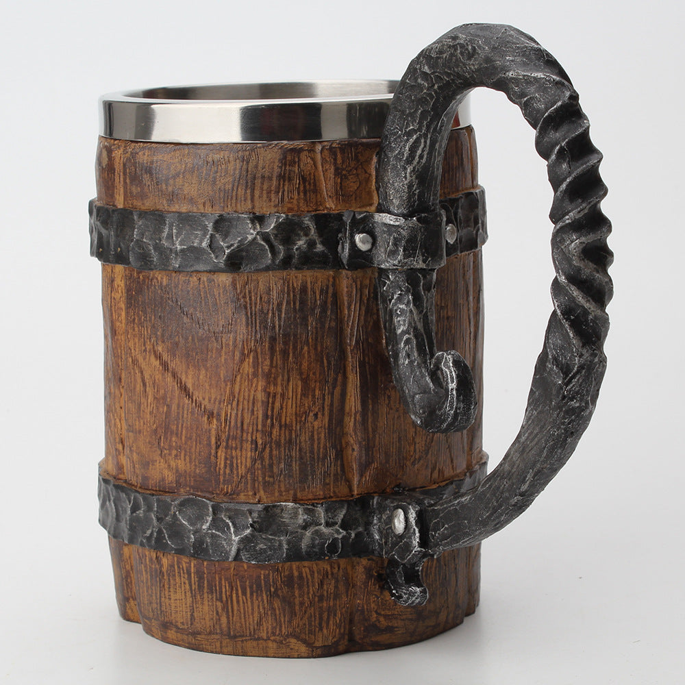 Wooden Barrel Mug