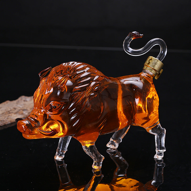 Zodiac Pig Shape Decanter