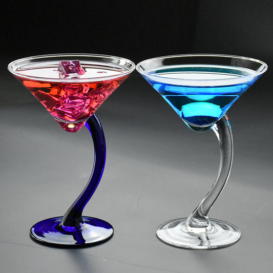 Angled Crystal Cocktail Glass