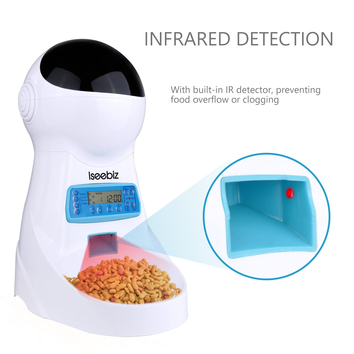 Iseebiz 3L Automatic Pet Feeder