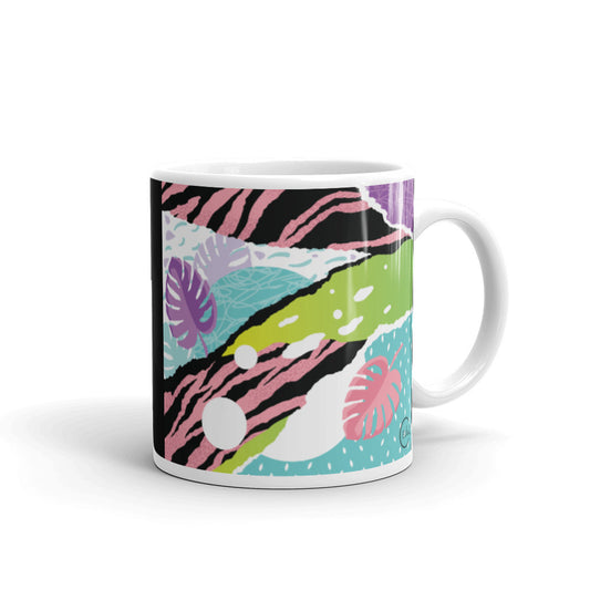 Pink Leafy Mug